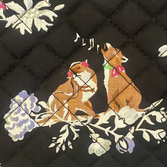 Vera Bradley New Brush and Cosmetic Case ~ Merry Mischief Woodland Animals NWT - Picture 4 of 7